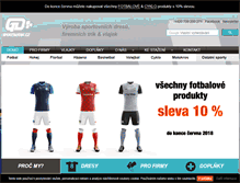 Tablet Screenshot of gdsportswear.cz